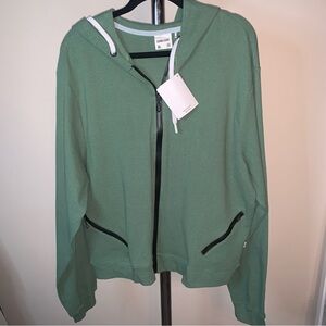 Sovereign Code Mint Green Hoodie with Black Accents